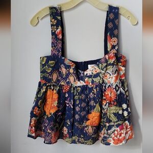 Amanda Uprichard S Floral Sleeveless Top